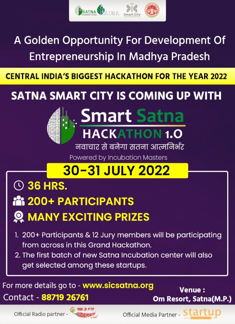 Central India’s biggest Hackathon is on 30 & 31st July 2022