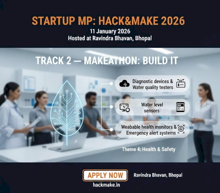 Tech Revolution in MP: 'Hack & Make' Challenges Innovators to Redefine Health & Safety with Over ₹5 Lakh in prizes.